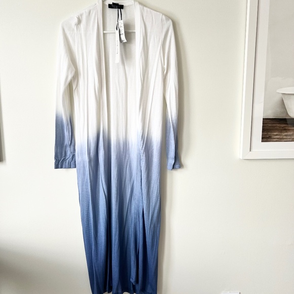 New White House black market dip dye duster sweater petite small - Picture 1 of 8
